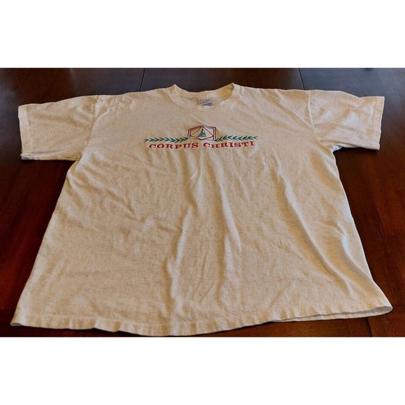 VTG Premier Sportsware Single Stitch Corpus Christi Embroidered T-shirt Size XL - Picture 1 of 9